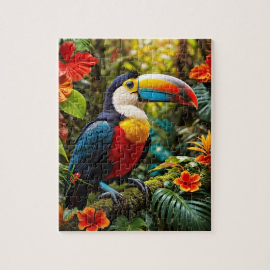 Farbenfrohe Toucan Bird Puzzle (Vertikal)