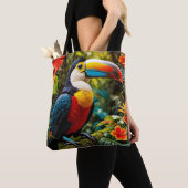 Farbenfrohe Toucan Bird Tasche (Von Nahem)