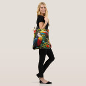 Farbenfrohe Toucan Bird Tasche (Am Model)