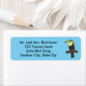 Farbenfrohe Toucan Painting Address Labels (Insitu)