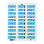 Farbenfrohe Toucan Painting Address Labels (Vorne)