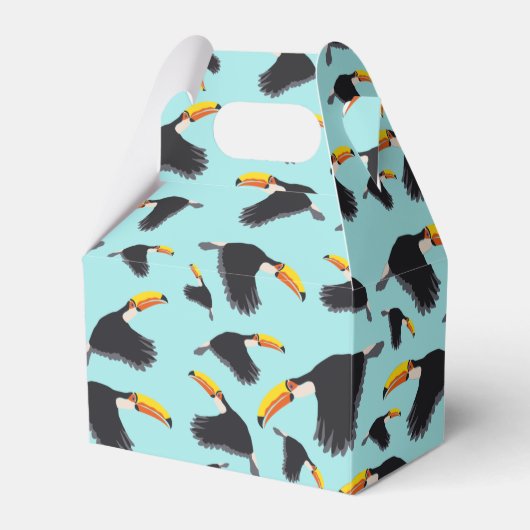 Farbenfrohe Toucan Tropical Bird Muster Geschenkschachtel (Vorderseite)
