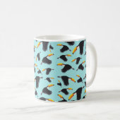 Farbenfrohe Toucan Tropical Bird Muster Kaffeetasse (VorderseiteRechts)
