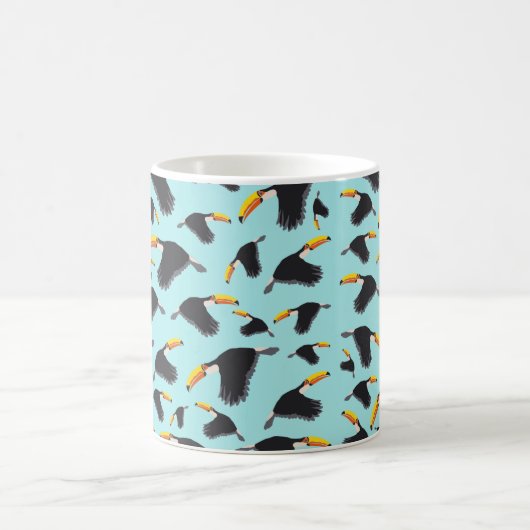 Farbenfrohe Toucan Tropical Bird Muster Kaffeetasse (Mittel)