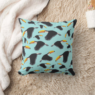 Farbenfrohe Toucan Tropical Bird Muster Kissen