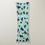 Farbenfrohe Toucan Tropical Bird Muster Seitenschläferkissen (Vorderseite Vertikal)