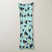 Farbenfrohe Toucan Tropical Bird Muster Seitenschläferkissen (Rückseite (Vertikal))