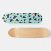 Farbenfrohe Toucan Tropical Bird Muster Skateboard (Horizontal)