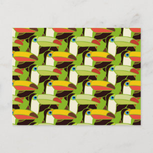 Farbenfrohe Toucans 2 Postkarte