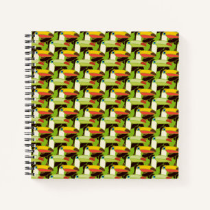 Farbenfrohe Toucans Notizblock
