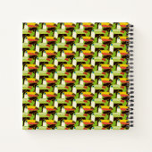 Farbenfrohe Toucans Notizblock (Rückseite)