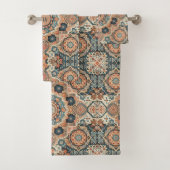 Farbenfrohe traditionelle marokkanische Muster Badhandtuch Set (Insitu)