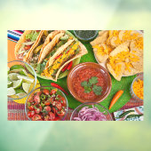 Farbenfrohe, traditionelle mexikanische Geschirr Fensteraufkleber (Blatt 3)