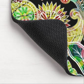 Farbenfrohe traditionelle Paisley-Muster Mousepad (Ecke)