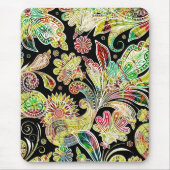 Farbenfrohe traditionelle Paisley-Muster Mousepad (Vorne)