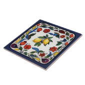 Farbenfrohe traditionelle Volksblumen Fliese (Seite)