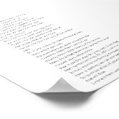 Farbenfrohe Tränengedicht Poster (Ecke)