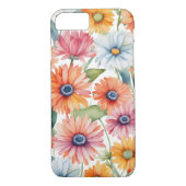 Farbenfrohe Transvaal-dunkle Blume Aquarell Case-Mate iPhone Hülle (Rückseite)