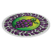 Farbenfrohe Trauben Küchenabteilung Schneidebrett (Ecke)