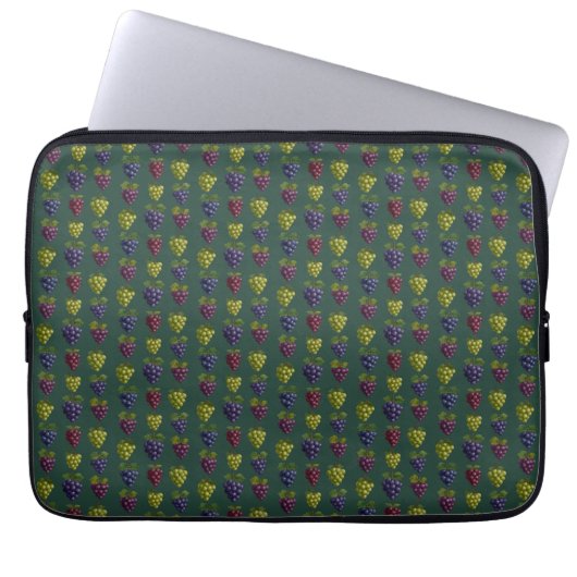Farbenfrohe Trauben Laptopschutzhülle (Vorderseite)