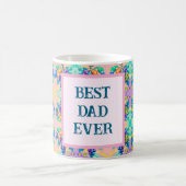 Farbenfrohe Trauben mit bester Vater für immer Kaffeetasse (Mittel)