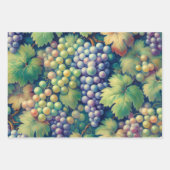 Farbenfrohe Traubenmuster Decoupage Geschenkpapier Set (Vorderseite 2)