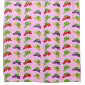 Farbenfrohe Traubenmuster Duschvorhang (Vorderseite)