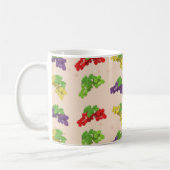 Farbenfrohe Traubenmuster Kaffeetasse (Links)