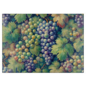 Farbenfrohe Traubenmuster Schneidebrett (Vorderseite)