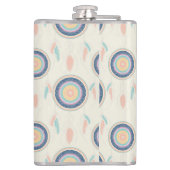 Farbenfrohe Träume Catcher Mandala Flachmann (Rückseite)