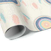 Farbenfrohe Träume Catcher Mandala Geschenkpapier (Rolleneckpunkt)