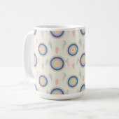 Farbenfrohe Träume Catcher Mandala Kaffeetasse (Vorderseite Links)