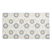 Farbenfrohe Träume Catcher Mandala Kissenbezug (Rückseite-Links)