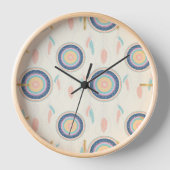 Farbenfrohe Träume Catcher Mandala Uhr (Vorderseite)