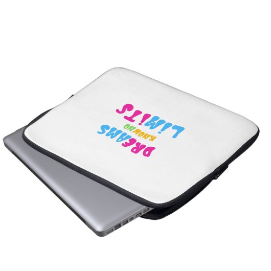 Farbenfrohe Träume Keine Grenzen für Laptop-Blätte Laptopschutzhülle (Vorne Knopf)