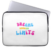 Farbenfrohe Träume Keine Grenzen für Laptop-Blätte Laptopschutzhülle (Vorderseite)