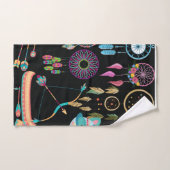 Farbenfrohe Traumfänger Badhandtuch Set (Handtuch)