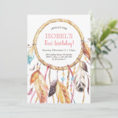 Farbenfrohe Traumkapelle Einladung zum Geburtstag (Stehend Vorderseite)