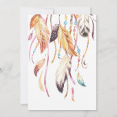 Farbenfrohe Traumkapelle Einladung zum Geburtstag (Rückseite)