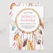 Farbenfrohe Traumkapelle Einladung zum Geburtstag (Vorne/Hinten)