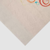 Farbenfrohe Treble Clef Decoupage Seidenpapier (Detail)