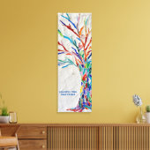 Farbenfrohe Tree Yoga Studio Leinwanddruck (Insitu (Wohnzimmer))