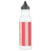 Farbenfrohe Trendfarben Moderne, farbenfrohe rosa  Edelstahlflasche (Rechts)