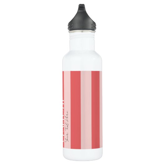 Farbenfrohe Trendfarben Moderne, farbenfrohe rosa Edelstahlflasche (Rechts)