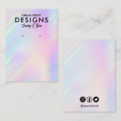 Farbenfrohe, trendige Earring Display Card Visitenkarte (Vorne/Hinten)