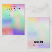 Farbenfrohe, trendige Earring Display Card Visitenkarte (Vorne/Hinten)