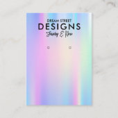 Farbenfrohe, trendige Earring Display Card Visitenkarte (Vorderseite)