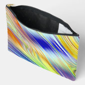 Farbenfrohe trendige klassische Make-up Accessoire Zubehörtasche (Offen)