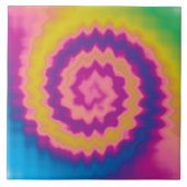 Farbenfrohe, trendige Retro-gefärbte Krawatte Fliese (Vorderseite)