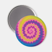 Farbenfrohe, trendige Retro-gefärbte Krawatte Magnet (Vorderseite/Rückseite)
